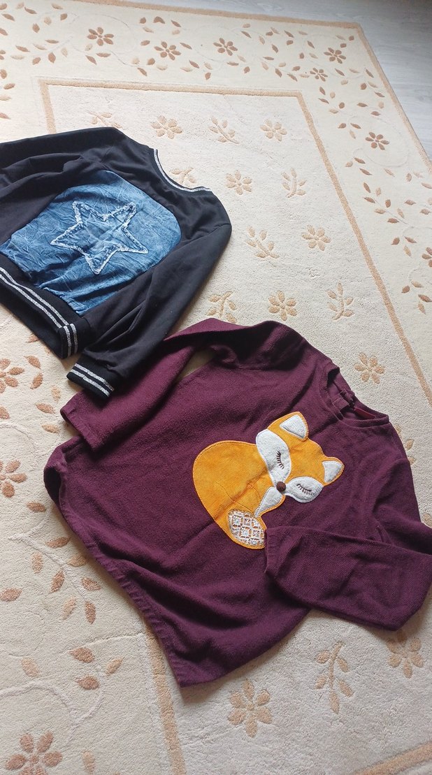 Bordo Erkek Çocuk Triko Sweatshirt - Görsel 3