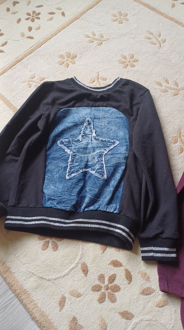 Bordo Erkek Çocuk Triko Sweatshirt - Görsel 2