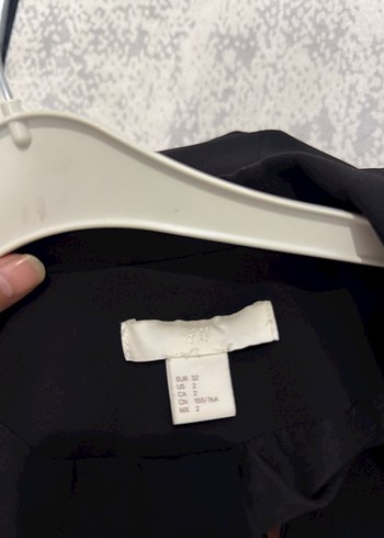 32 Beden siyah Renk Siyah Düğmeli Kadın Blazer Ceket