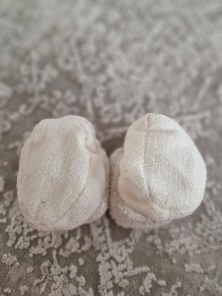 Nakışlı Beyaz Kız Çocuk Ev Terliği - Görsel 2