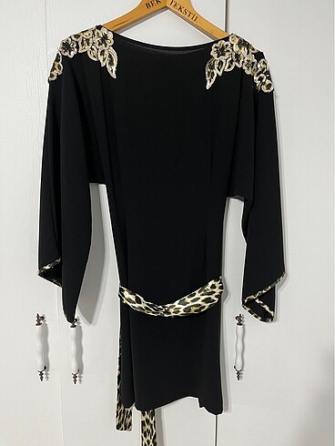 36 Beden siyah Renk Abiye özel tasarım elbise
