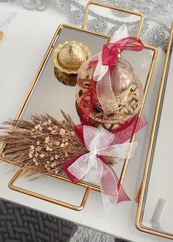 söz nişan tepsisi ve damat kahvesi tepsisi - Görsel 9