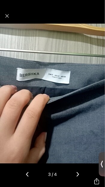 s Beden gri Renk Orjinal marka etek