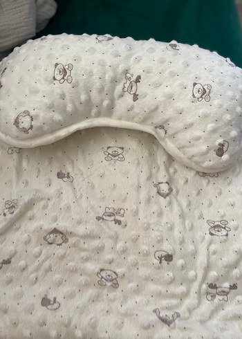 Nakışlı Beyaz Gri Bebek Uyku Seti - Görsel 2