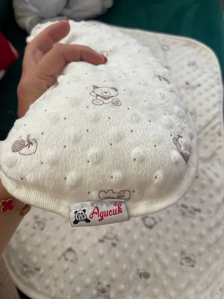 Nakışlı Beyaz Gri Bebek Uyku Seti - Görsel 4