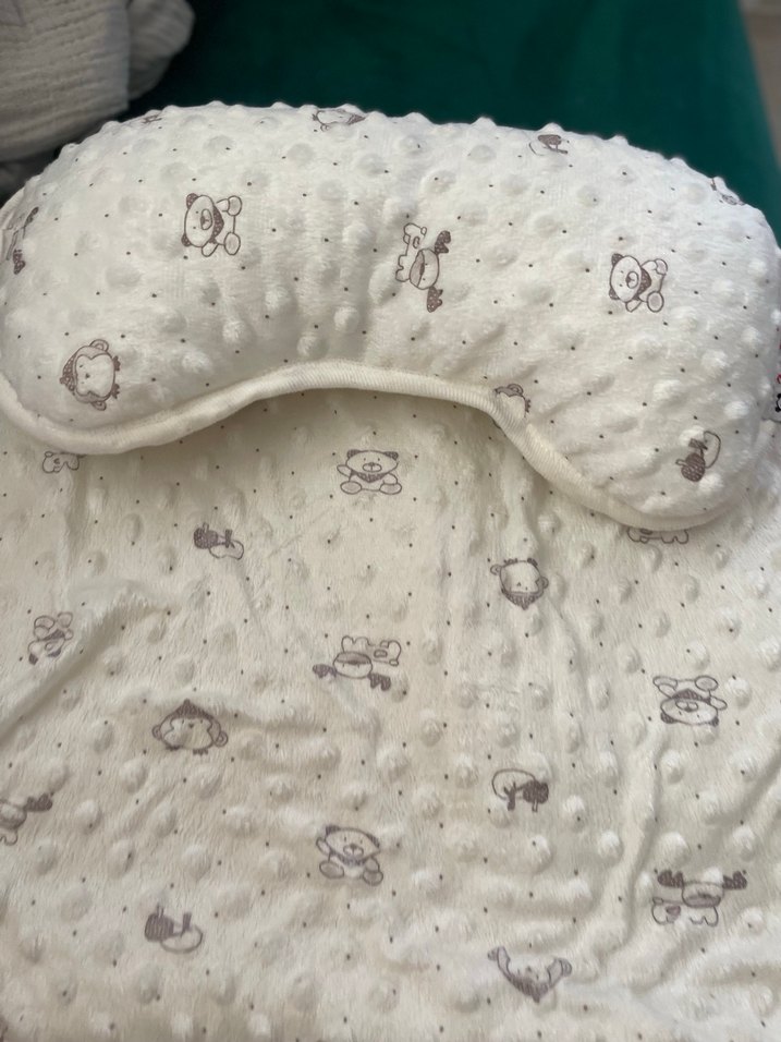 Nakışlı Beyaz Gri Bebek Uyku Seti - Görsel 2