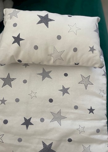 Gri Yıldız Desenli Çocuk Uyku takımı - Görsel 2