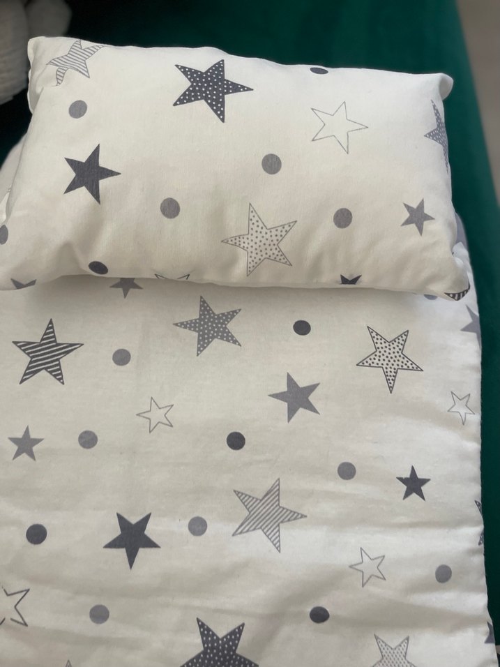 Gri Yıldız Desenli Çocuk Uyku takımı - Görsel 2