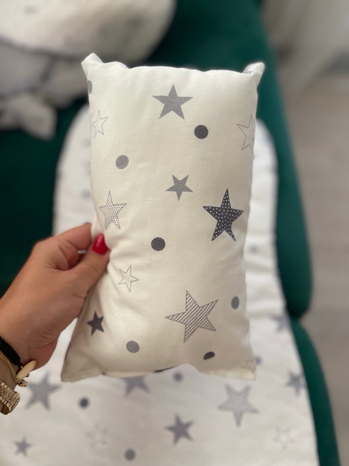 Gri Yıldız Desenli Çocuk Uyku takımı - Görsel 4