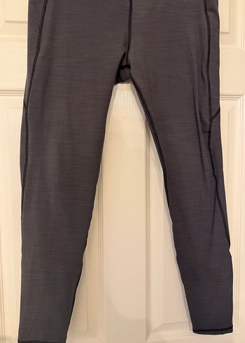 Gri, Kemerli, Spor Kadın Tayt - Görsel 4