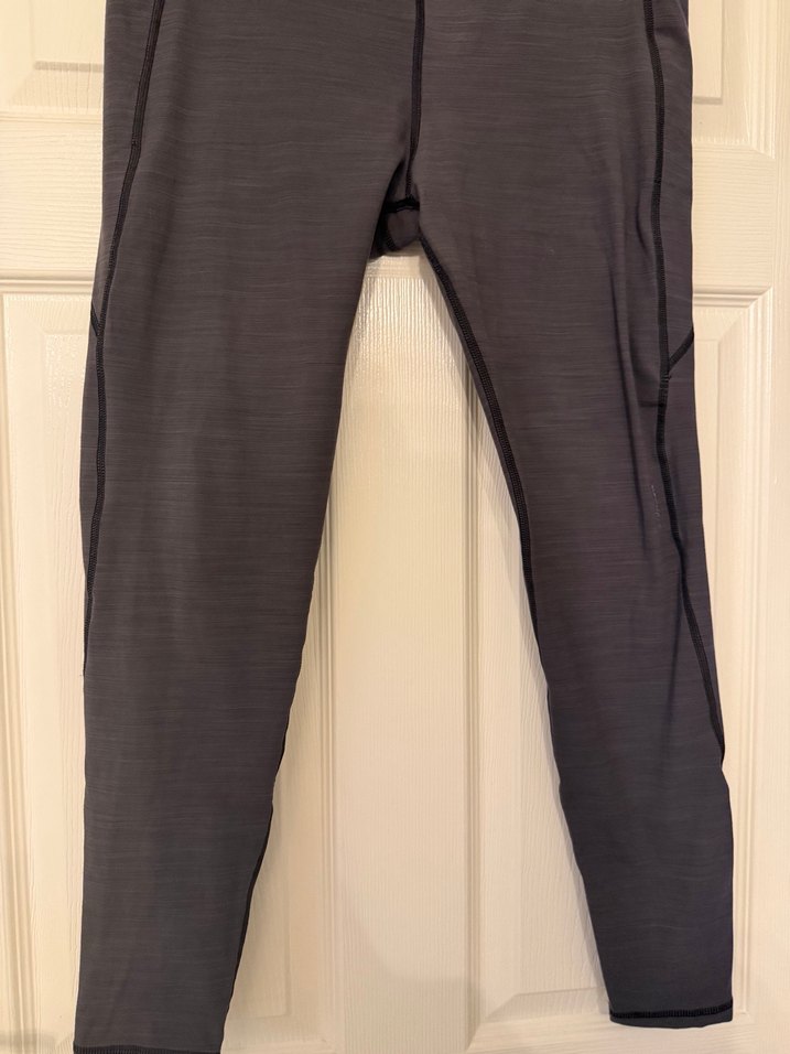 Gri, Kemerli, Spor Kadın Tayt - Görsel 4