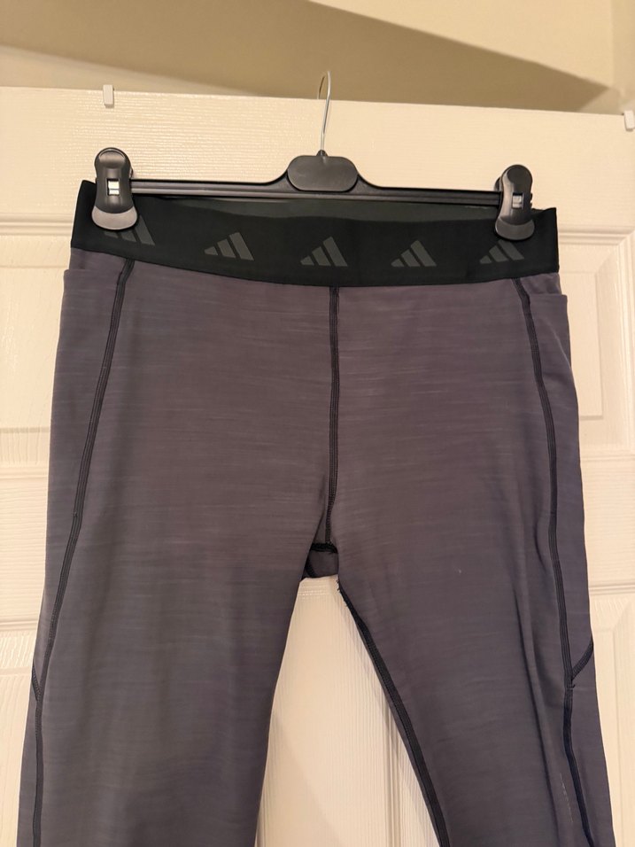 Gri, Kemerli, Spor Kadın Tayt - Görsel 3