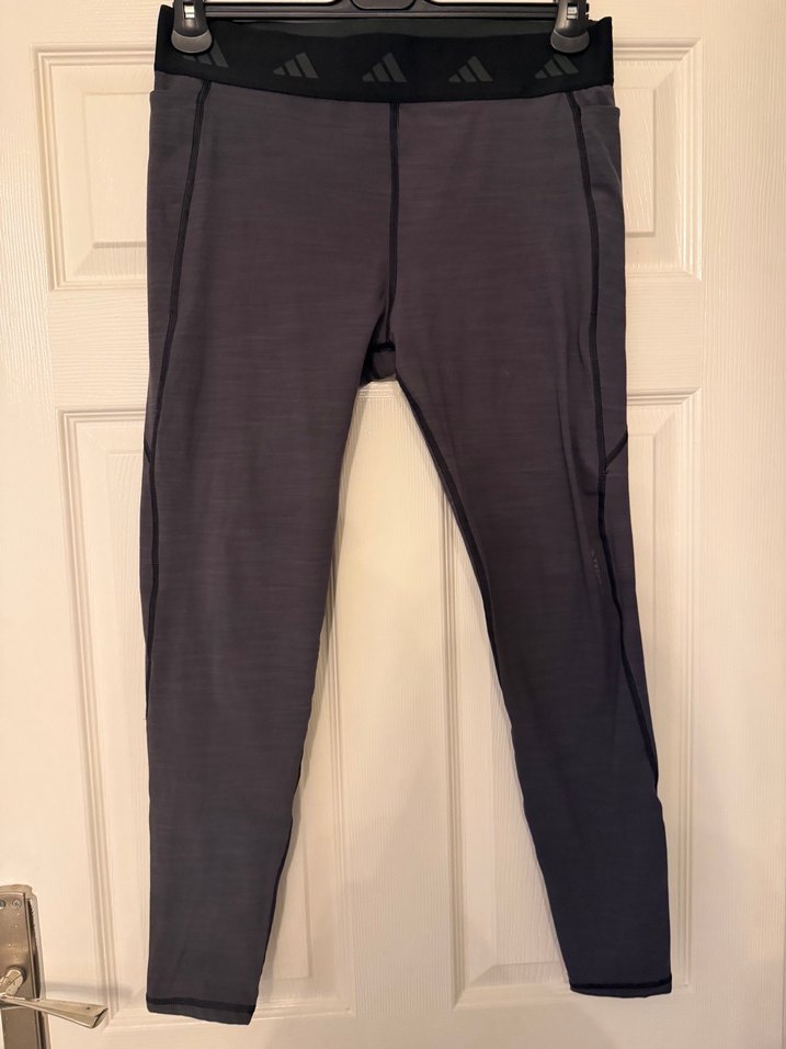 Gri, Kemerli, Spor Kadın Tayt - Görsel 2