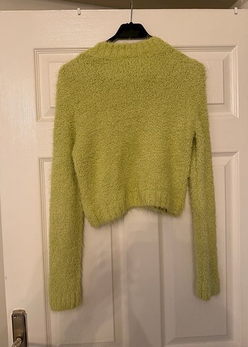 Pastel Yeşil Kadın Triko Kazak - Görsel 8