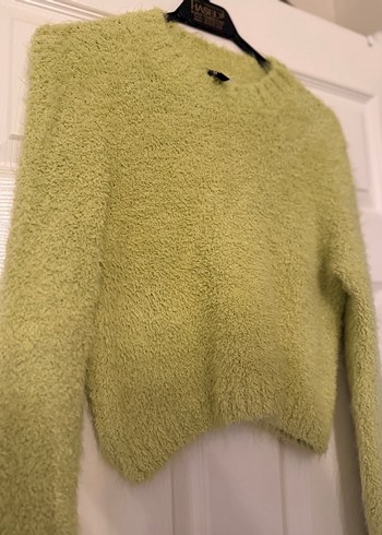 Pastel Yeşil Kadın Triko Kazak - Görsel 6