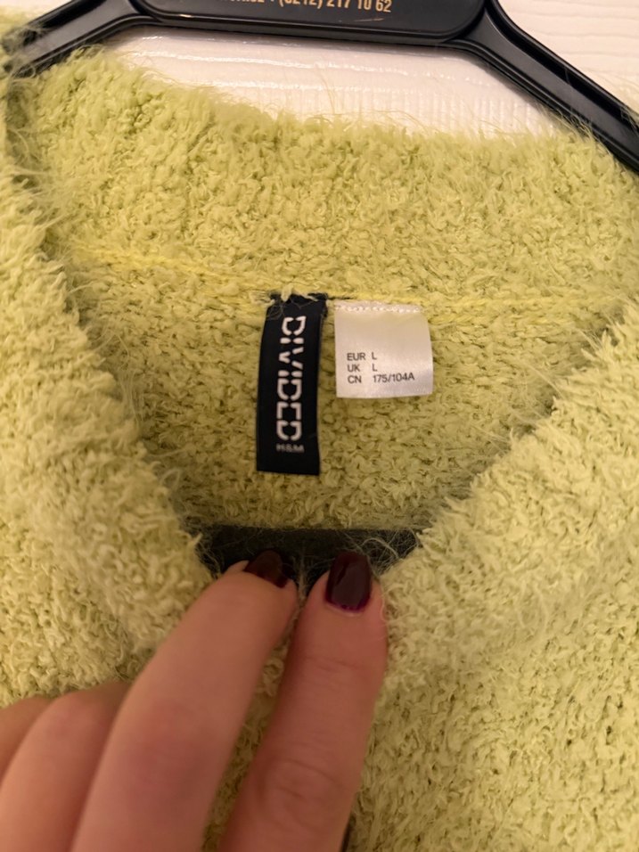 Pastel Yeşil Kadın Triko Kazak - Görsel 4