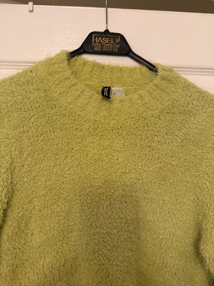 Pastel Yeşil Kadın Triko Kazak - Görsel 5
