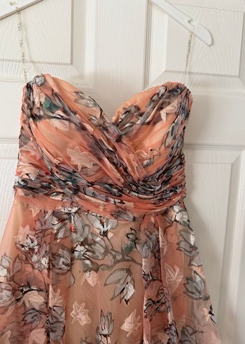 Bohem Straplez Uzun Abiye Elbise - Görsel 2