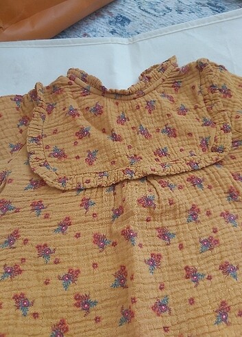 24-36 Ay Beden camel Renk Mango kids elbise