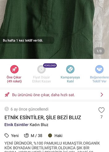 Diğer Etnik esintiler cotton bluz