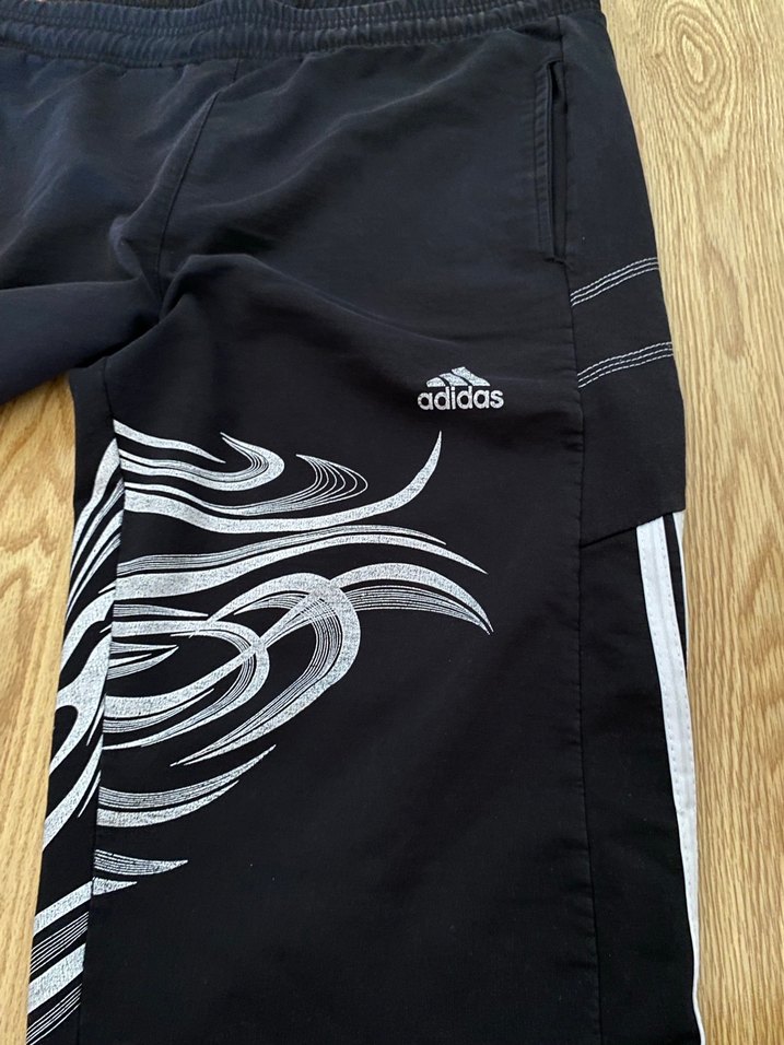 Adidas Siyah Baskılı Erkek Eşofman Altı - Görsel 3