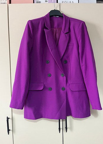 Mor blazer ceket