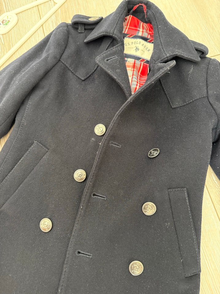 Düğmeli Siyah Erkek Midi Kaban - Görsel 3