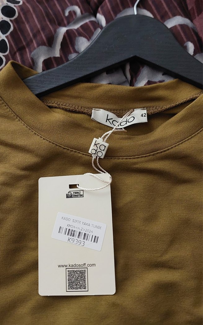 Kadın Haki Uzun Kollu Tunik - Görsel 3