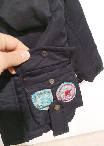 fermuarlı Siyah Erkek Çocuk  Mont - Görsel 7