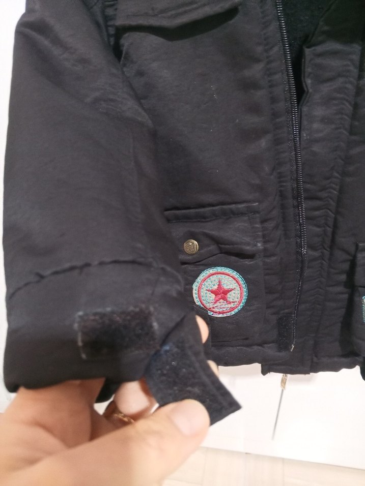 fermuarlı Siyah Erkek Çocuk  Mont - Görsel 4