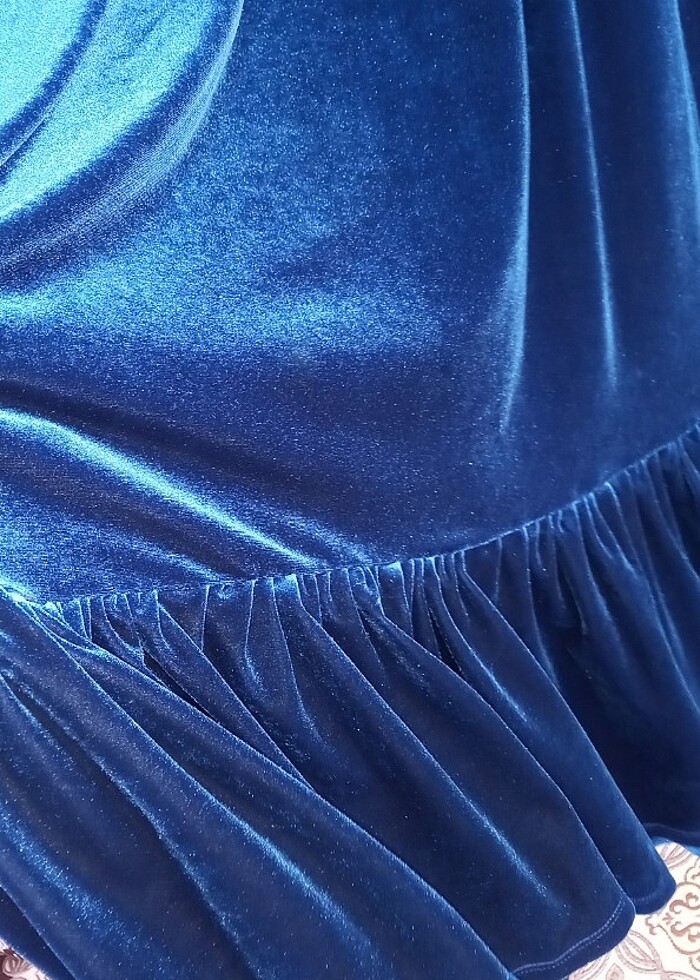 Kadife elbise  - Görsel 4