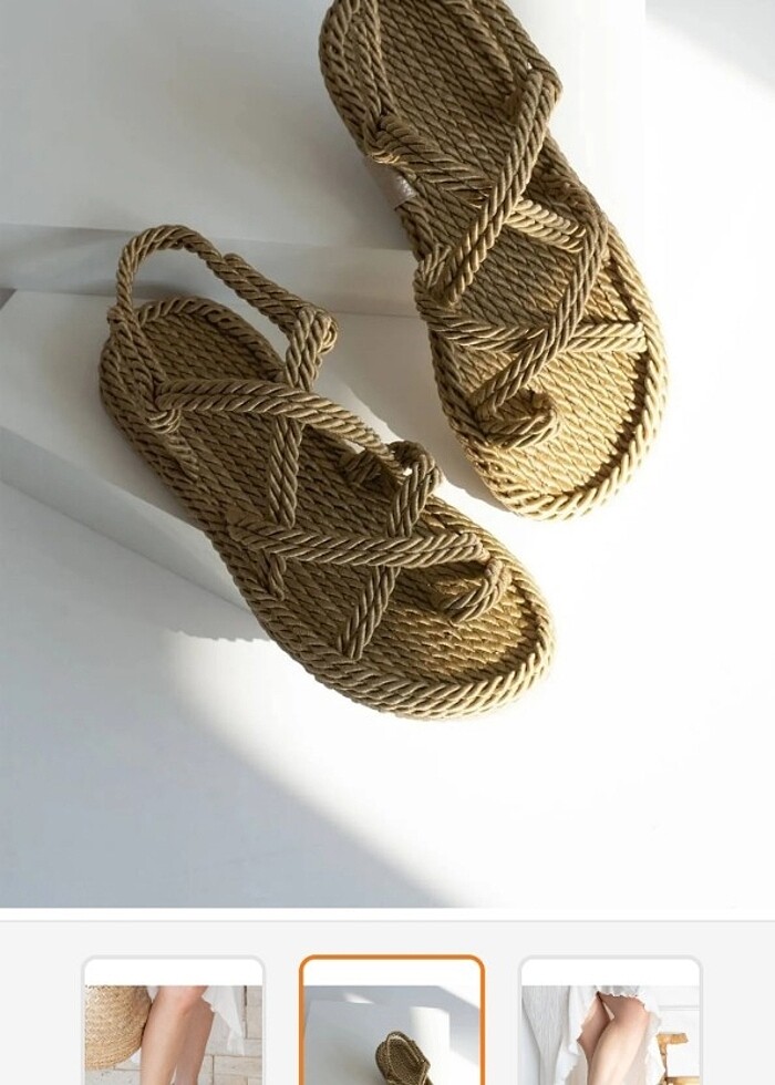 Hasir sandalet  - Görsel 2