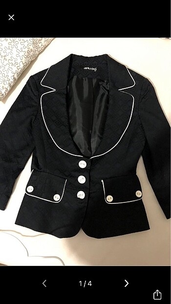 Dekolte blazer ceket
