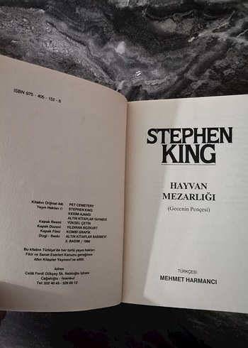 Stephen King - Hayvan Mezarlığı (Gecenin Pençesi) - Görsel 4