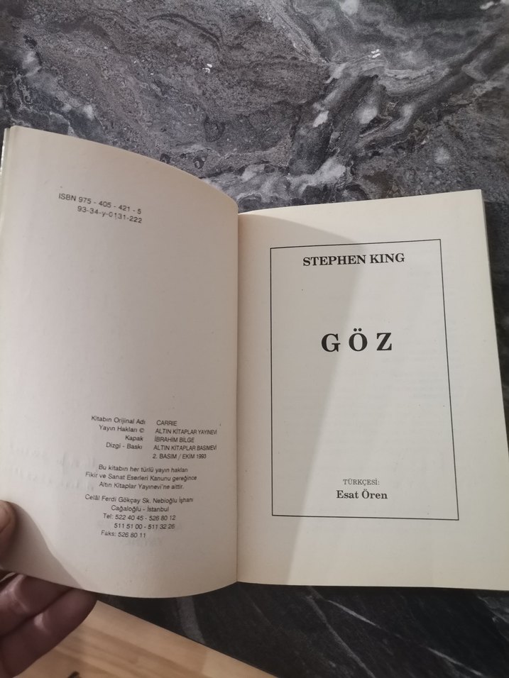 Stephen King - Göz Roman - Görsel 5