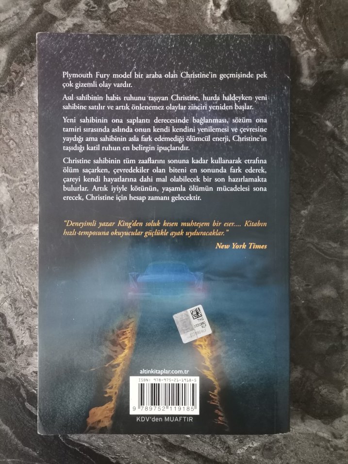 Stephen King - Christine Roman - Görsel 2