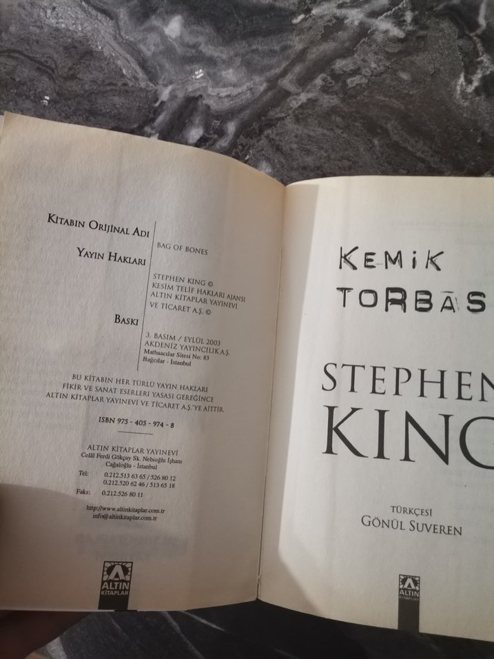 Stephen King - Kemik Torbası 3. Basım - Görsel 4