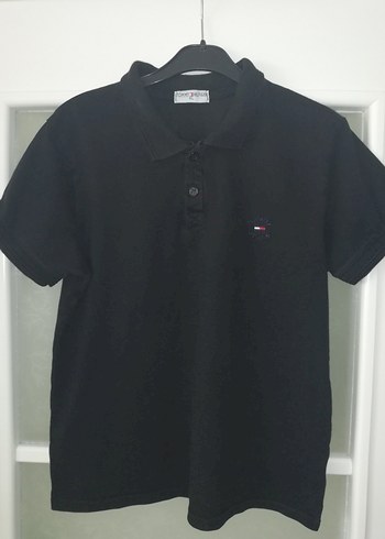 Erkek Siyah Polo Yaka Kısa Kollu Tişört - Görsel 6