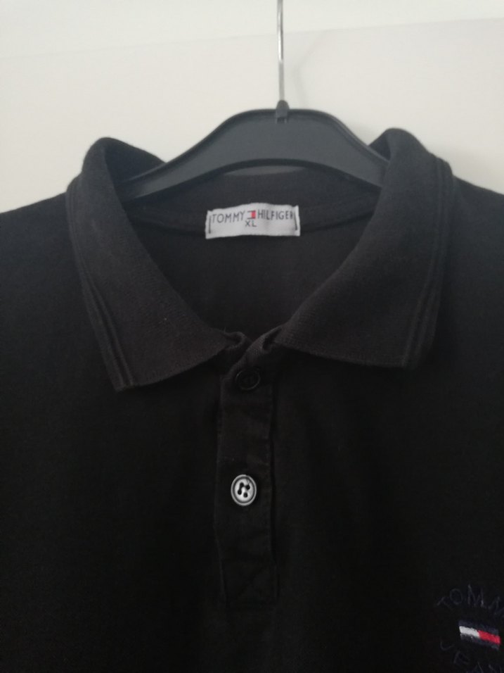 Erkek Siyah Polo Yaka Kısa Kollu Tişört - Görsel 3