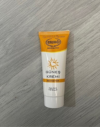 Ersağ güneş kremi #güneşkremi