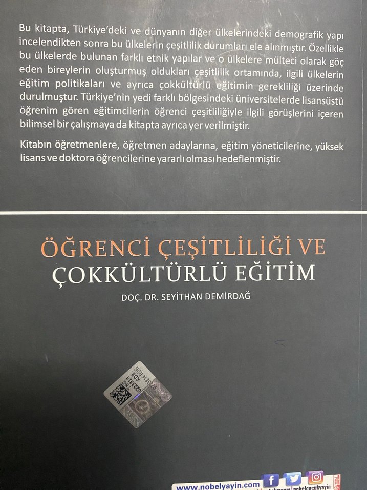 Öğrenci Çeşitliliği ve Çokkültürlü Eğitim Kitabı Seyithan - Görsel 2