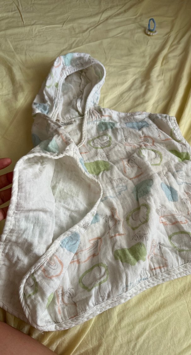 Kızlar için Kapüşonlu Bohem Keten Panço - Görsel 3