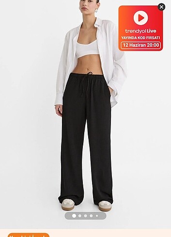 Stradivarius keten pantolon 