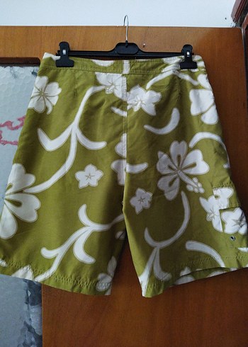 Yeşil Pamuklu Erkek Şort - Görsel 3