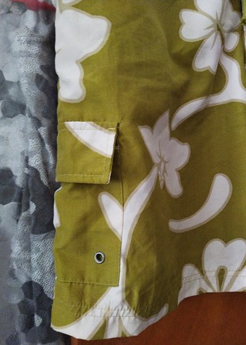 Yeşil Pamuklu Erkek Şort - Görsel 5