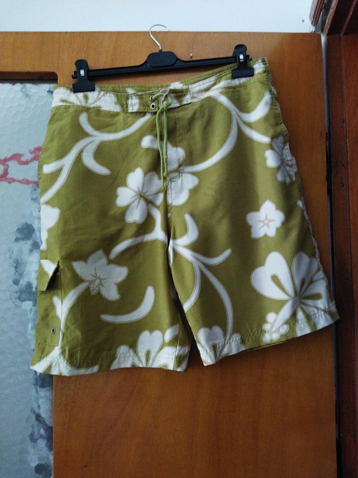 Yeşil Pamuklu Erkek Şort - Görsel 2