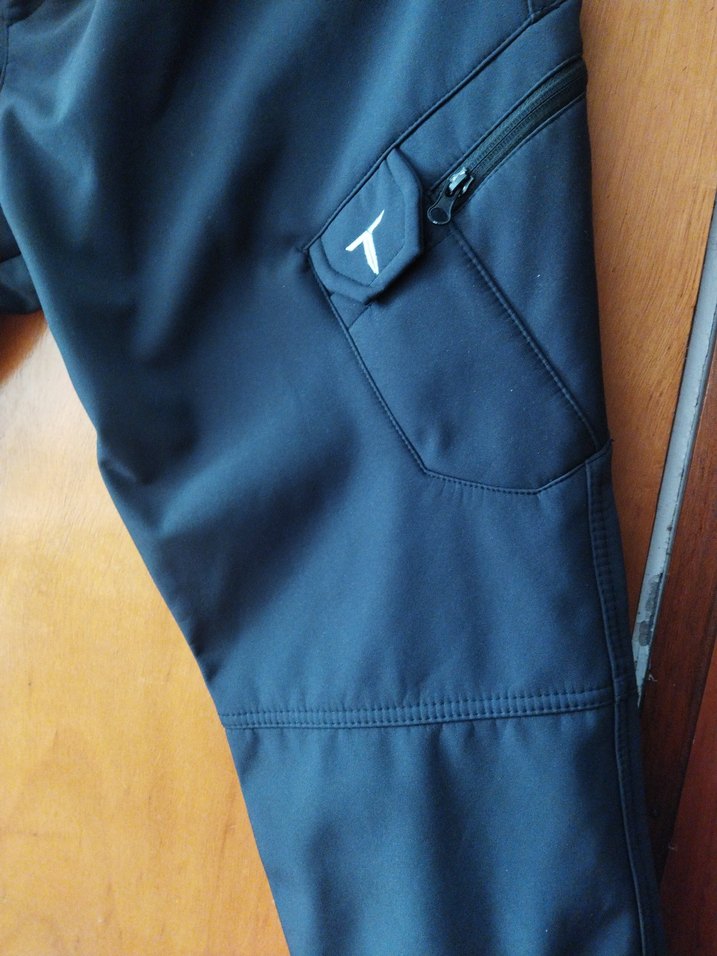 Columbia Siyah Fermuarlı Rahat Biker Pantolon - Görsel 3