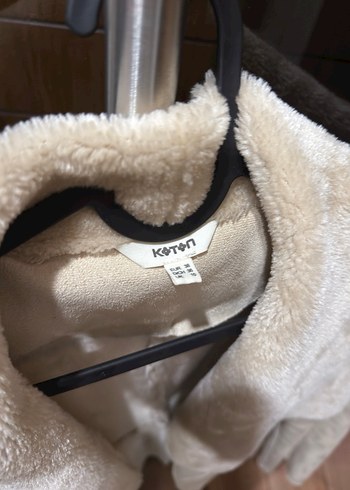 Bej Süet Kadın Kürklü Ceket - Görsel 2