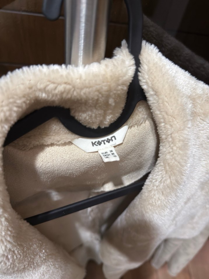 Bej Süet Kadın Kürklü Ceket - Görsel 2