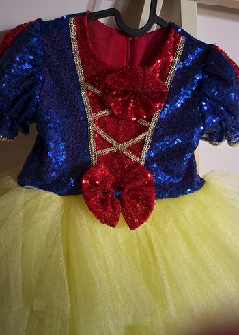 Çok Renkli Çocuk Kostümü, Nakışlı ve Fırfırlı - Görsel 3